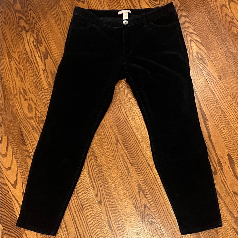 Banana Republic Midnight Velvet Trousers. Inseam approx 28 in.